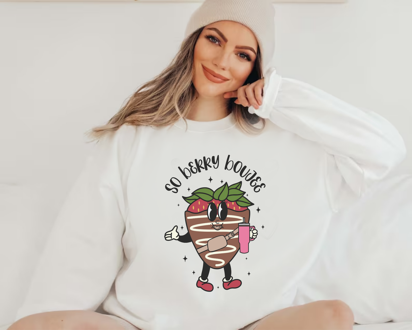 So Berry Boujee Valentine Sweatshirt