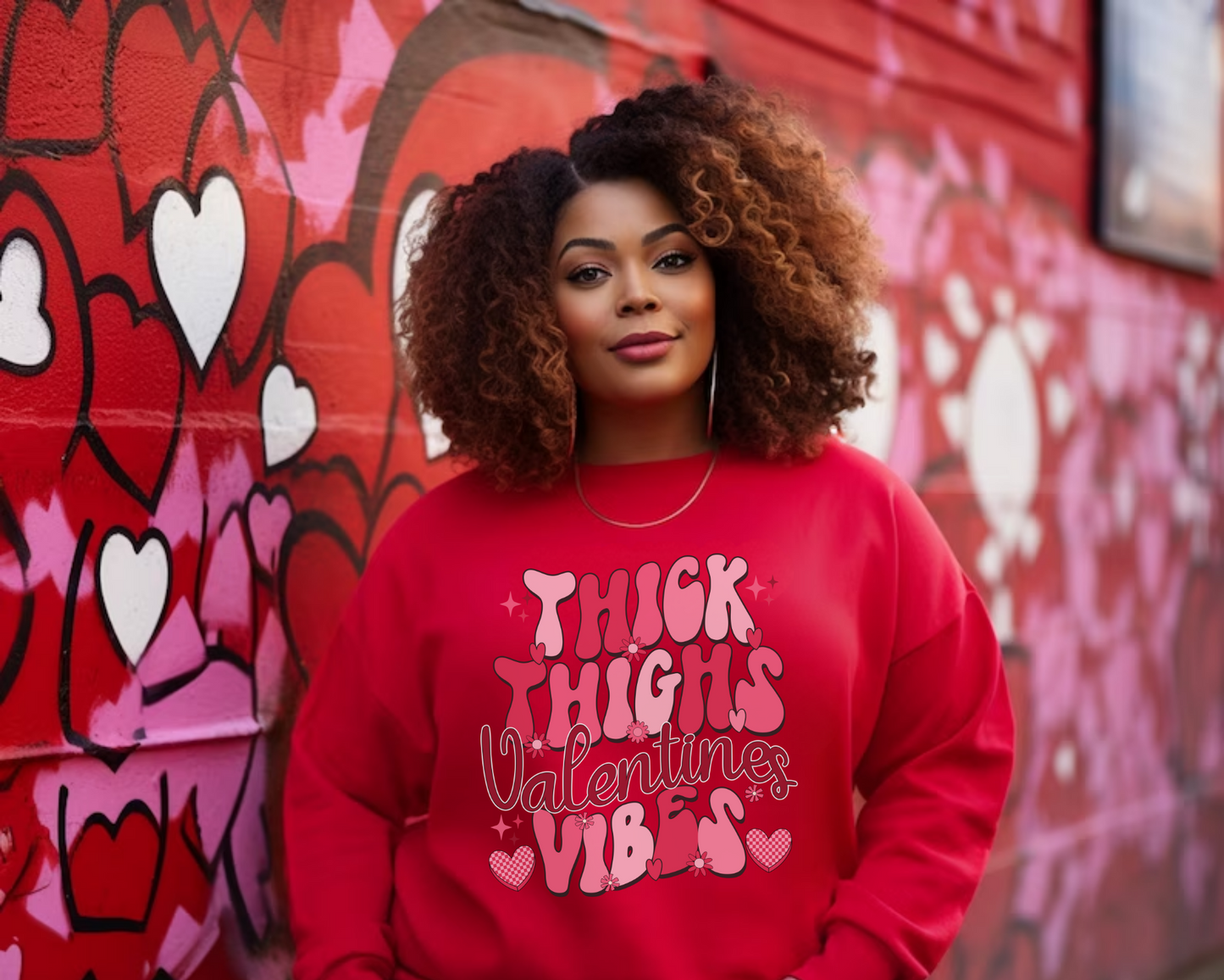 Thick Thighs Valentine Sweatshirt