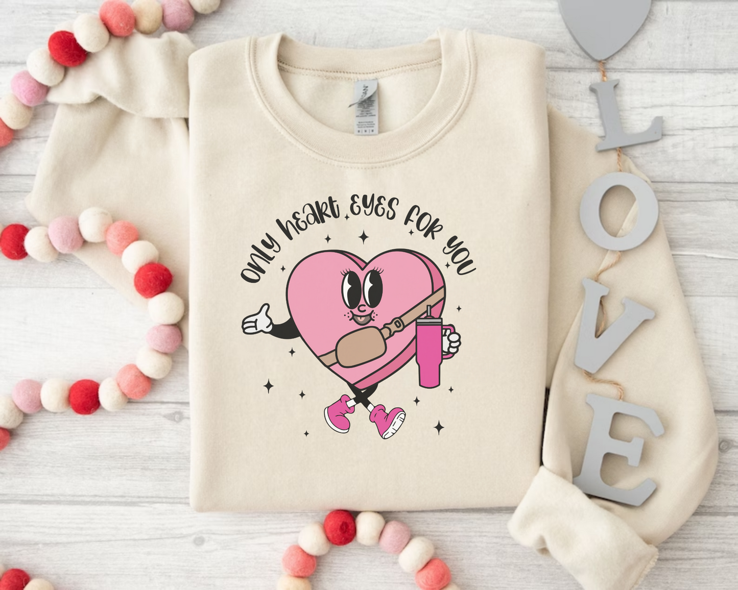 Only Heart Pink Valentine Sweatshirt