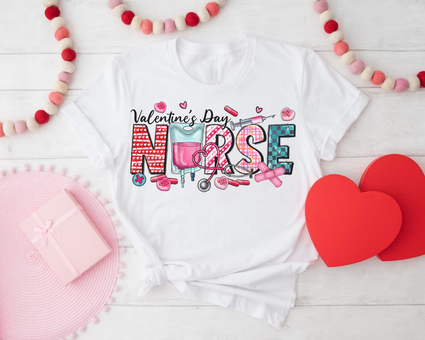 Valentine Nurse Tshirt