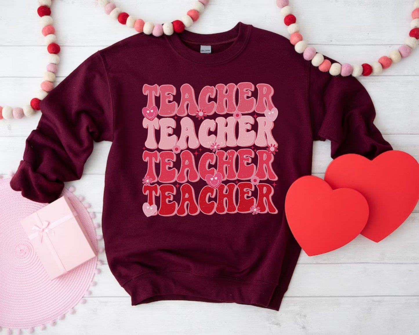 Teacher Teacher Valentine Sweatshirt