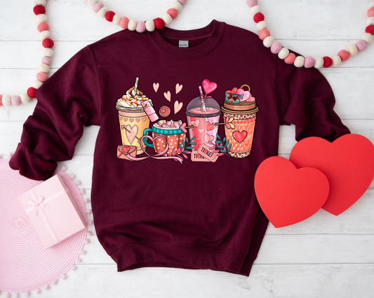 Valentine Coffee Sweatshirt