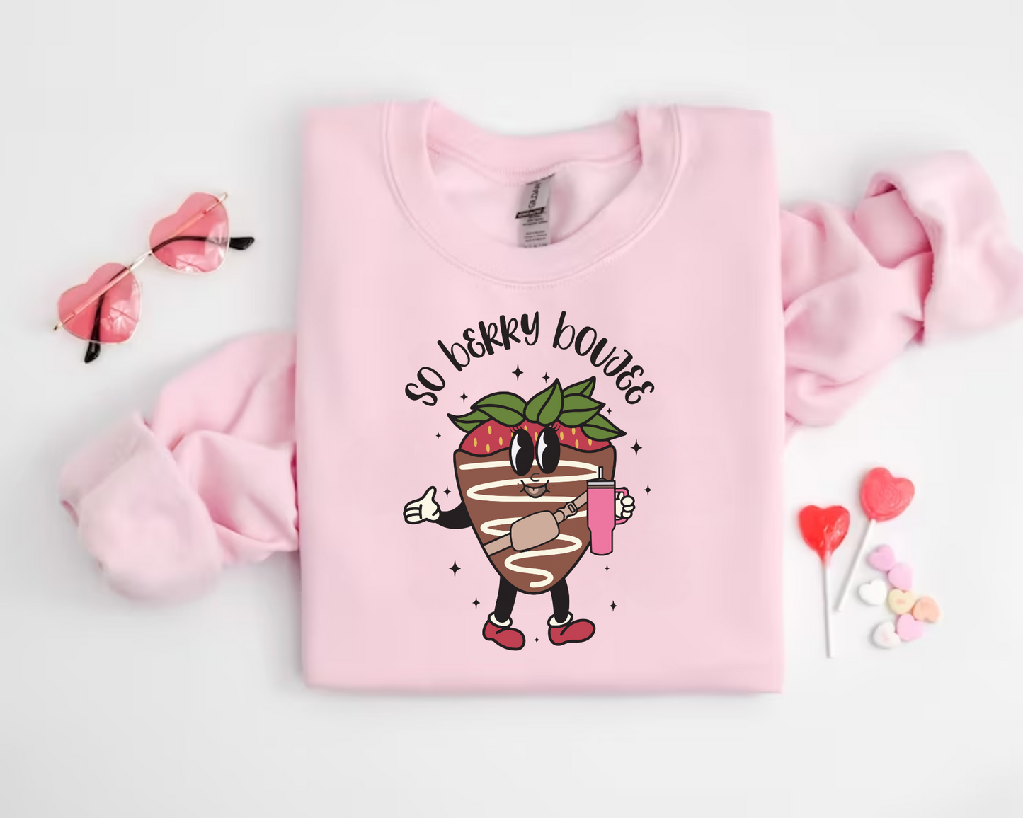 So Berry Boujee Valentine Sweatshirt