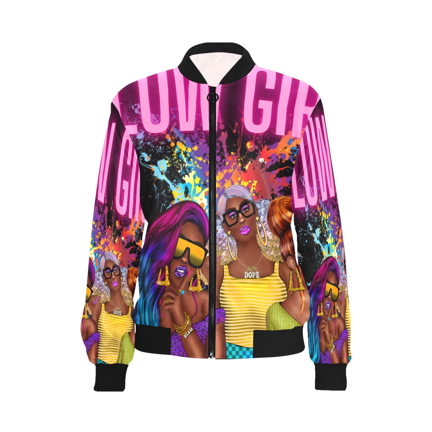 Glow Girl Bomber Jacket