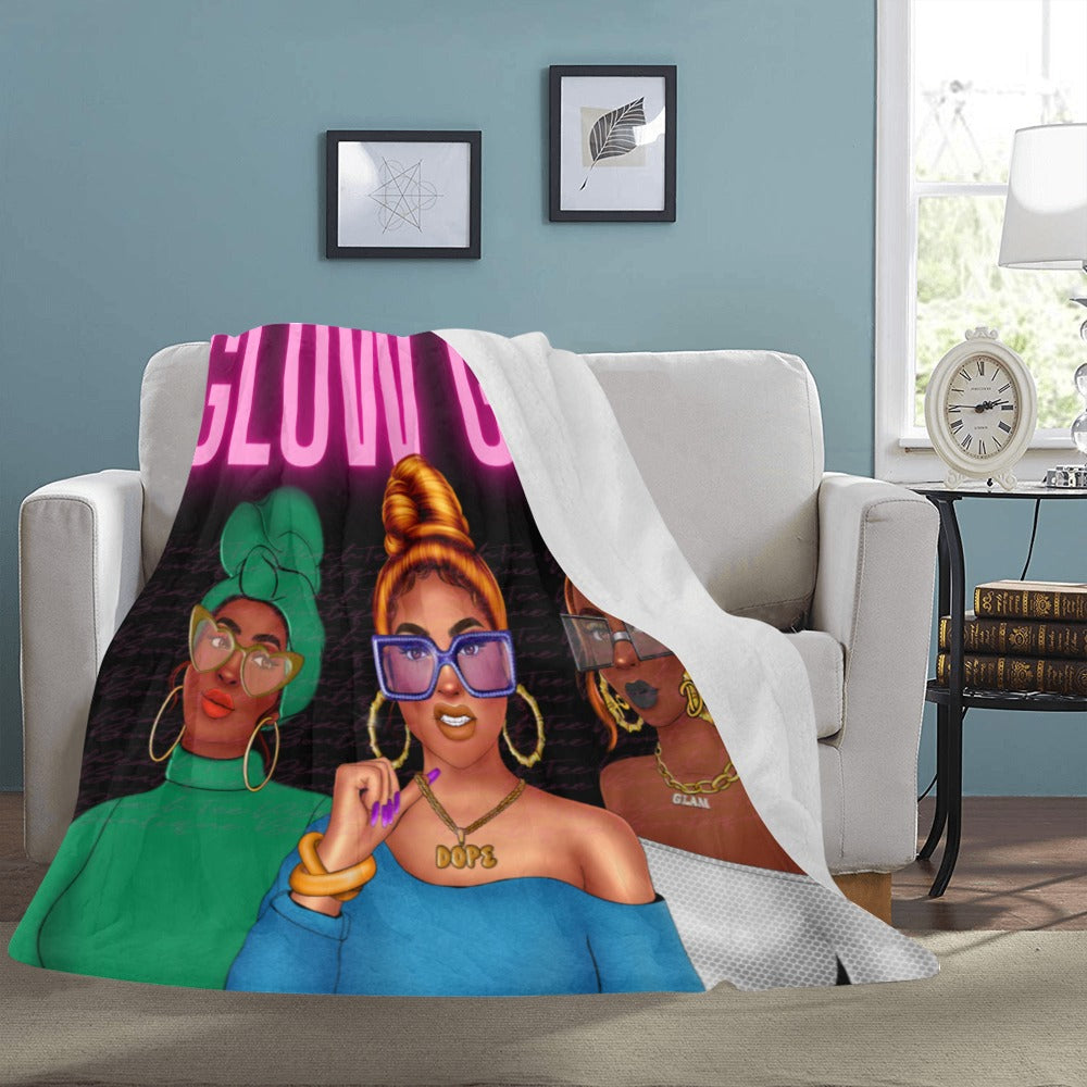 Glow Girl Ultra-Soft Micro Fleece Blanket