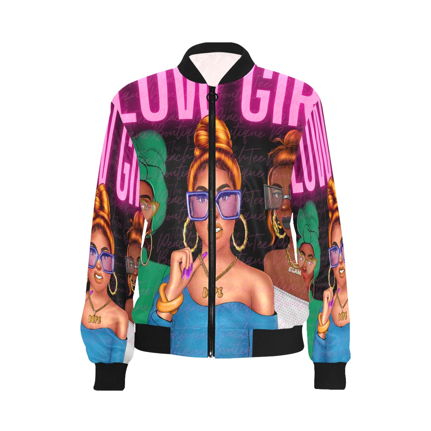 Glow Girl Bomber Jacket