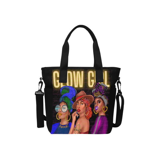 Glow Girl Tote Bag with Shoulder Strap