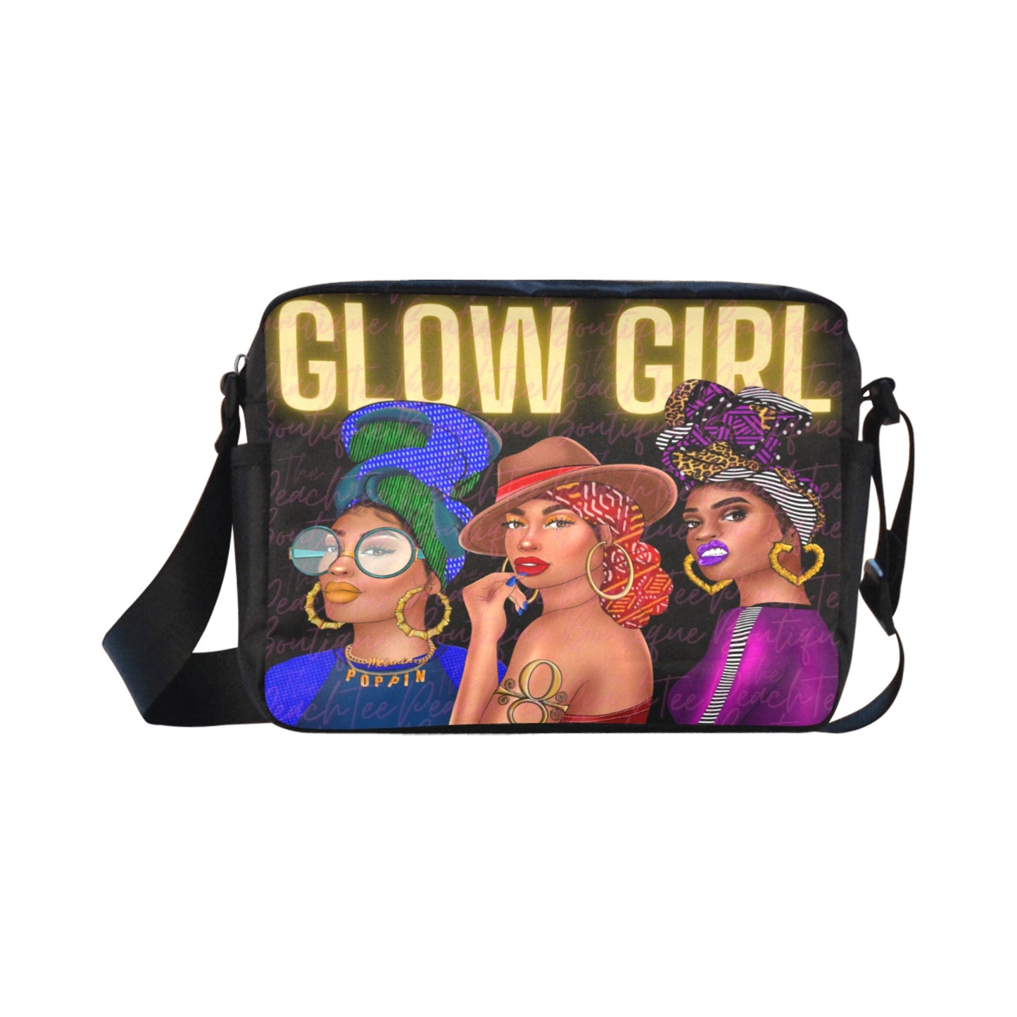 Glow Girl Cross Body Nylon Bag