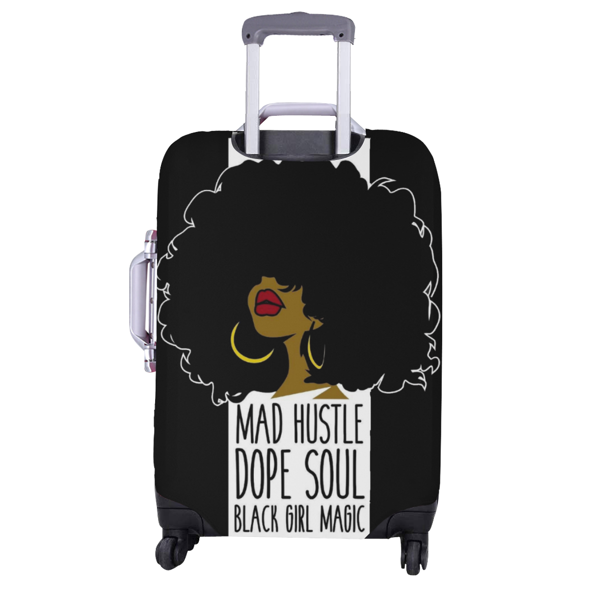 Mad Hustle Black Girl Magic Luggage Cover