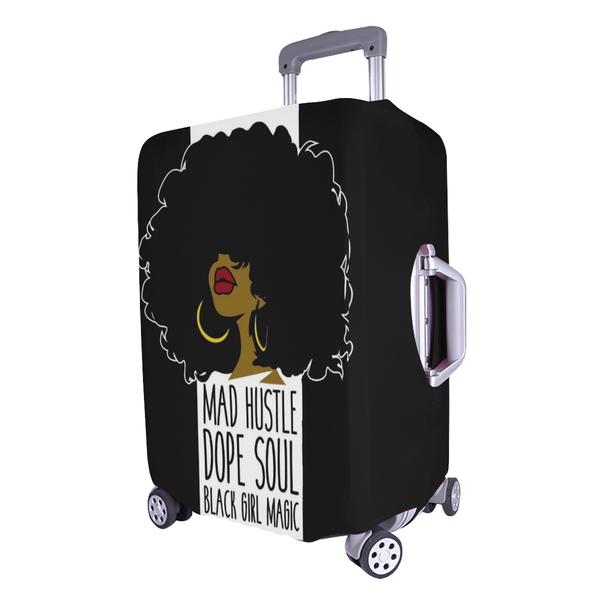 Mad Hustle Black Girl Magic Luggage Cover