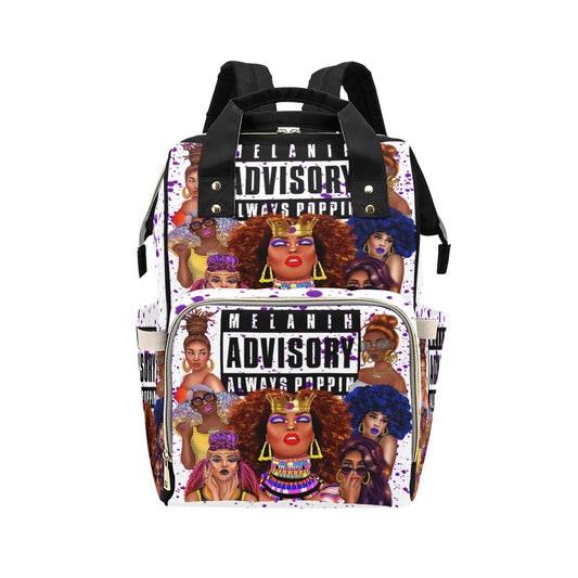 Melanin Advisory Always Poppin Multi-Function Backpack