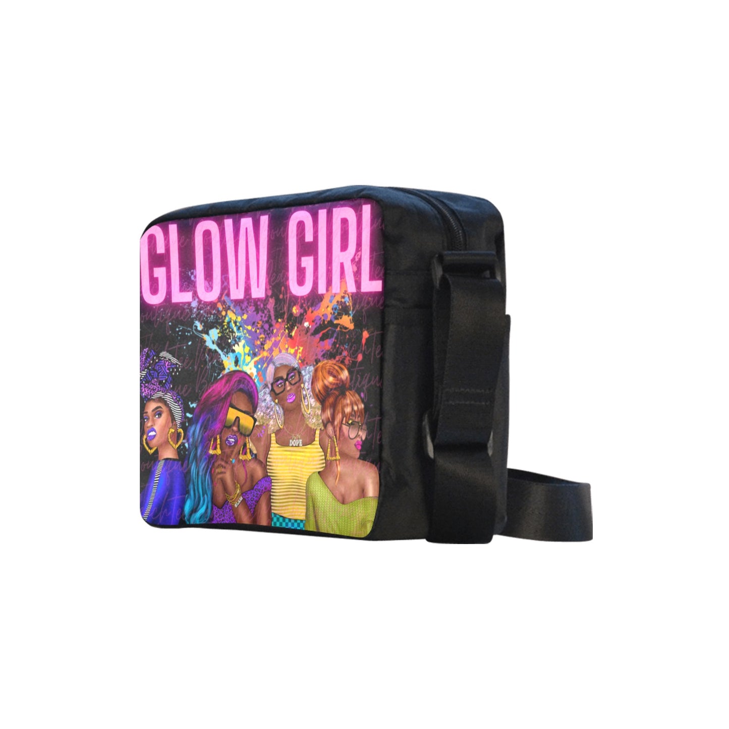 Glow Girl Cross Body Nylon Bag