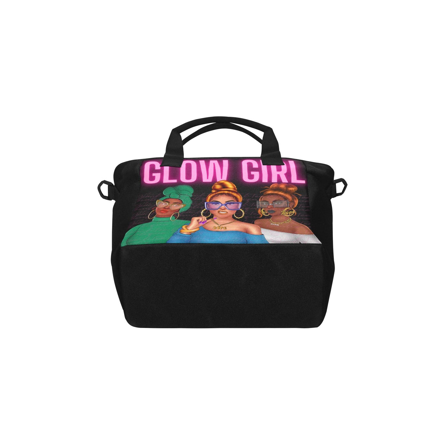 Glow Girl Tote Bag with Shoulder Strap