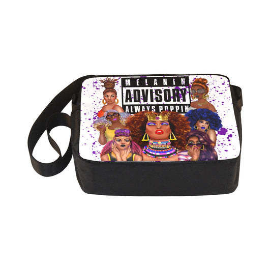 Melanin Advisory Always Poppin Cross Body Nylon Bag