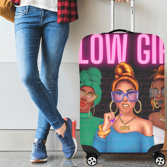 Glow Girl Luggage Cover