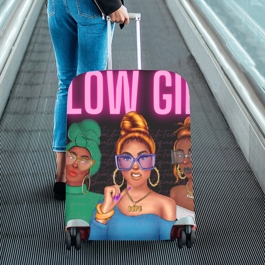 Glow Girl Luggage Cover