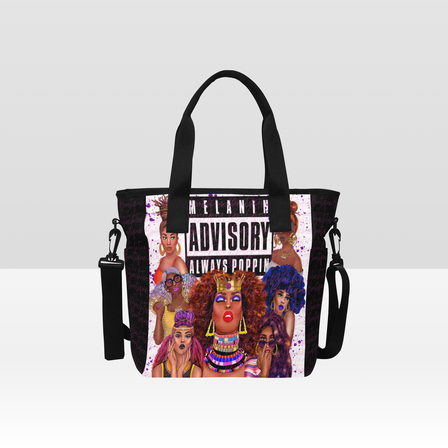 Melanin Advisory Tote Bag with Shoulder Strap