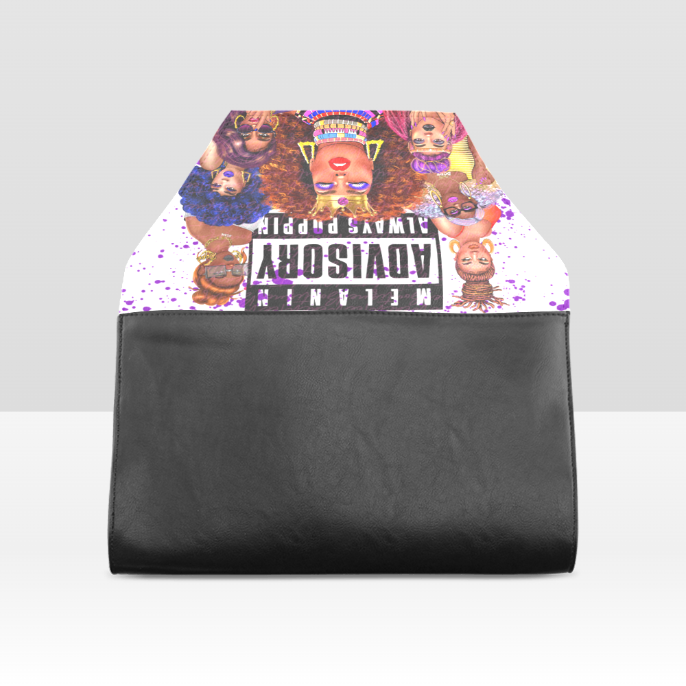 Melanin Advisory Always Poppin Clutch Bag