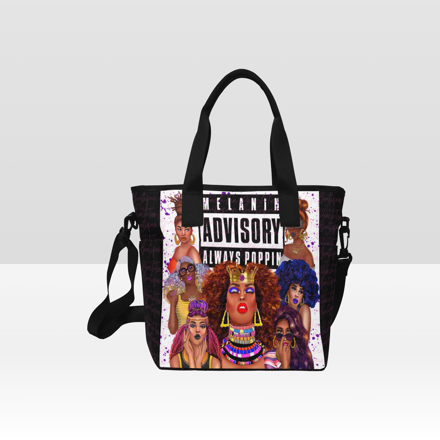 Melanin Advisory Tote Bag with Shoulder Strap