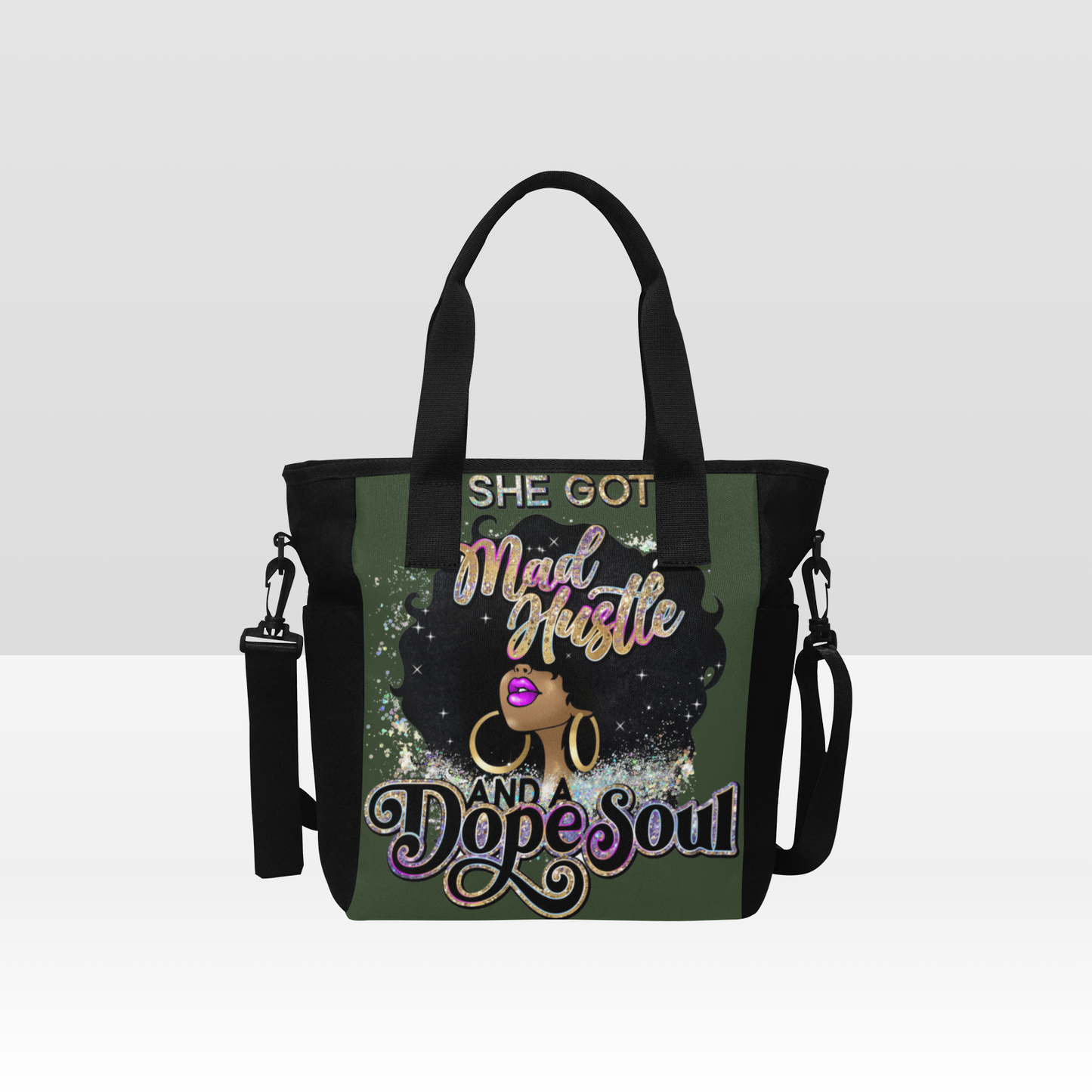 Mad Hustle Soul Tote Bag with Shoulder Strap