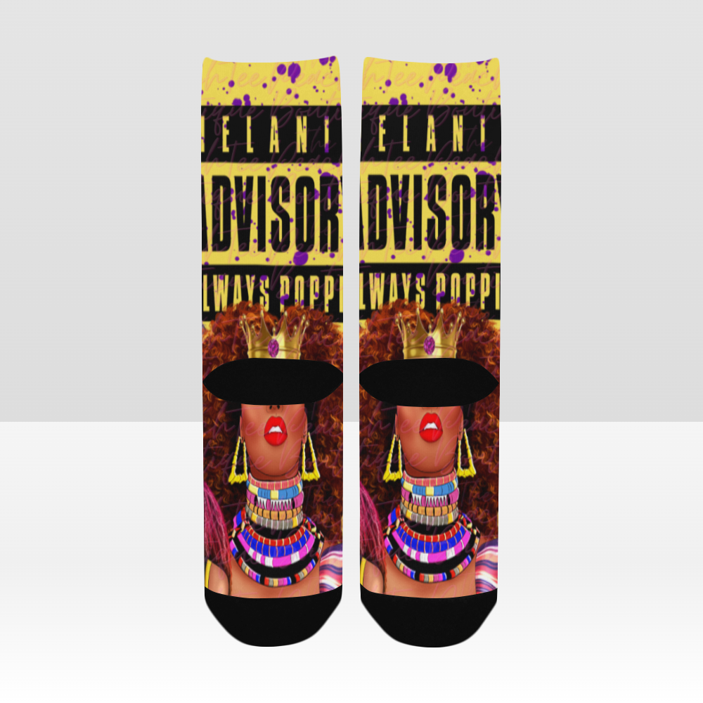 Melanin Advisory Always Poppin Women Socks