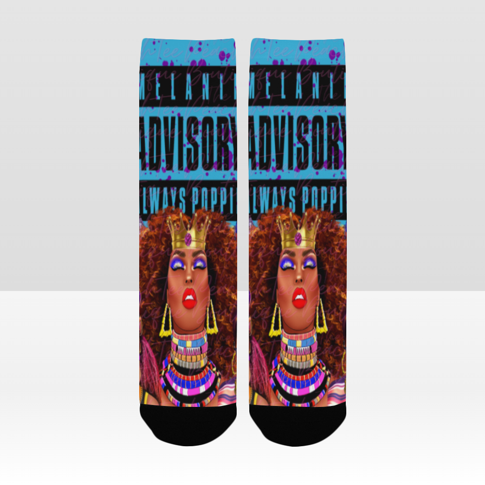 Melanin Advisory Always Poppin Women Socks