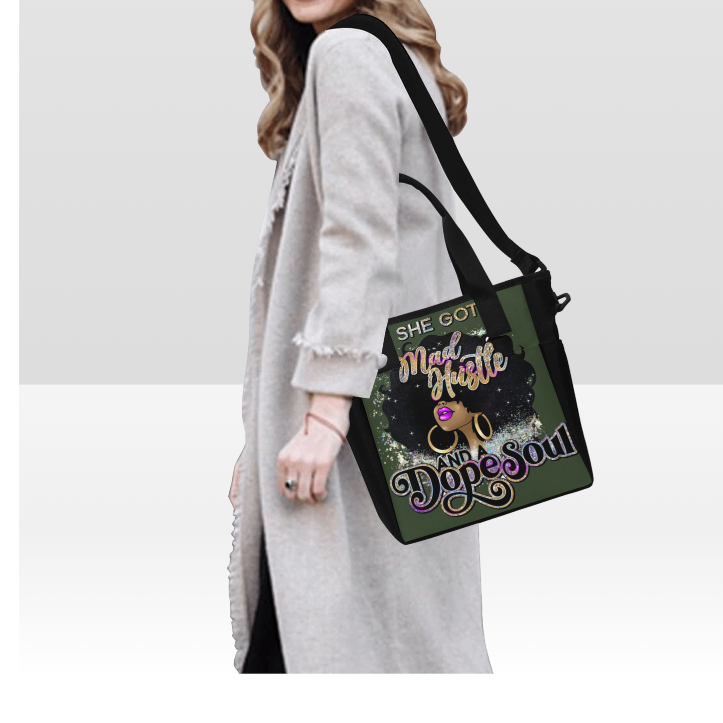 Mad Hustle Soul Tote Bag with Shoulder Strap