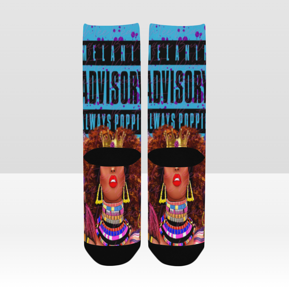 Melanin Advisory Always Poppin Women Socks