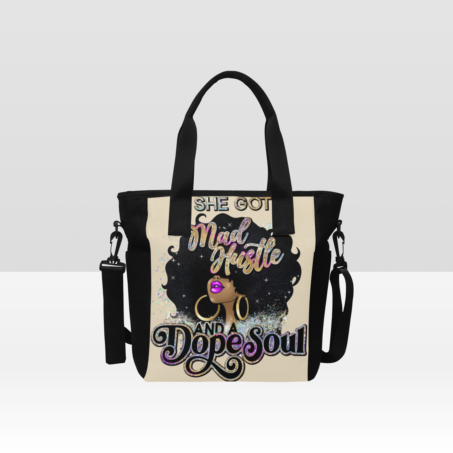 Mad Hustle Soul Tote Bag with Shoulder Strap