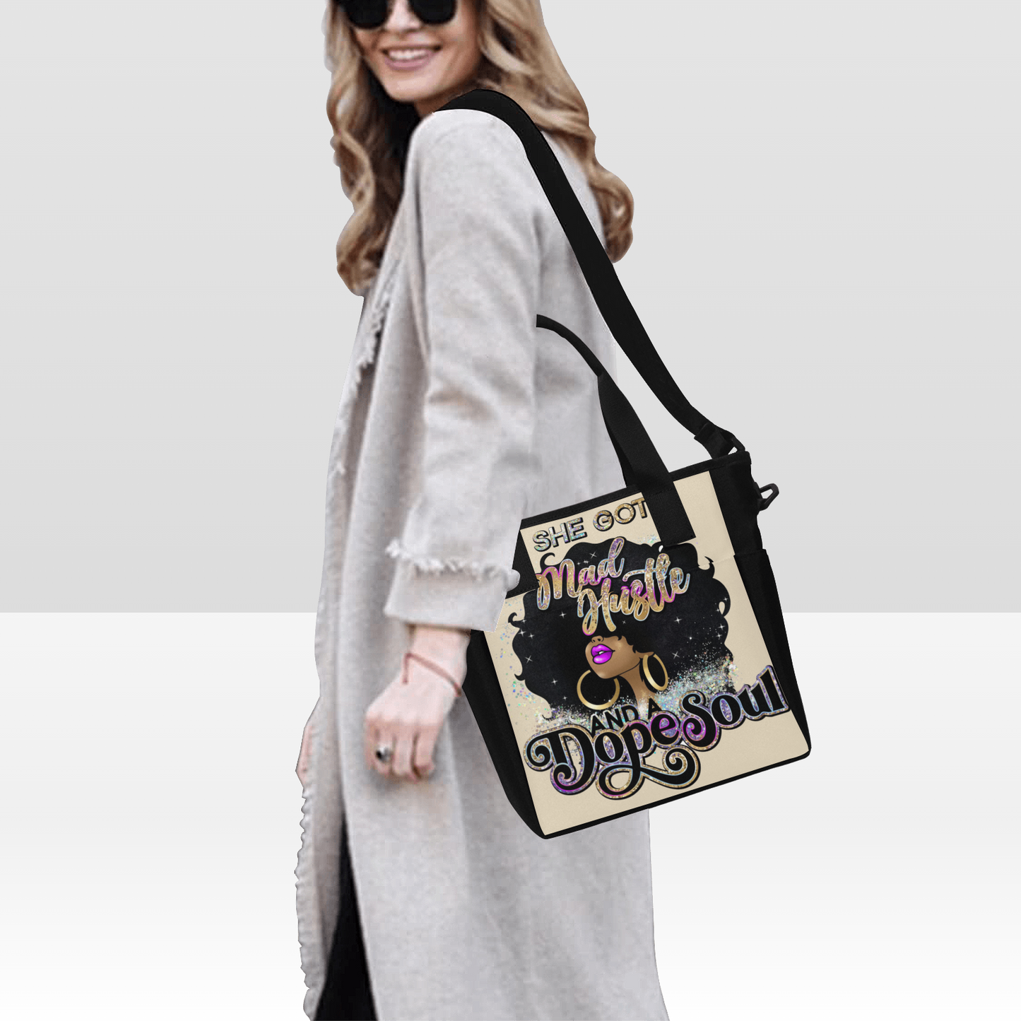 Mad Hustle Soul Tote Bag with Shoulder Strap