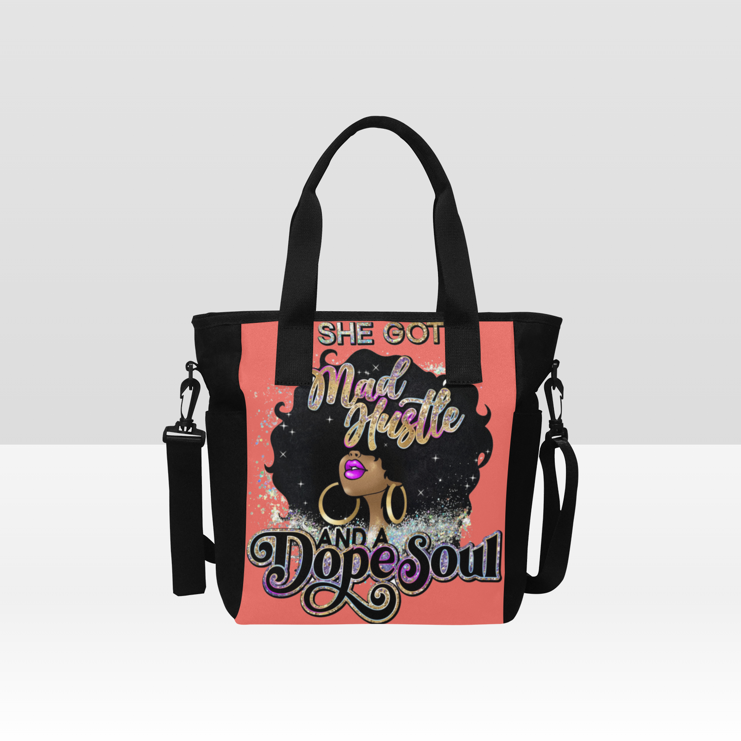 Mad Hustle Soul Tote Bag with Shoulder Strap