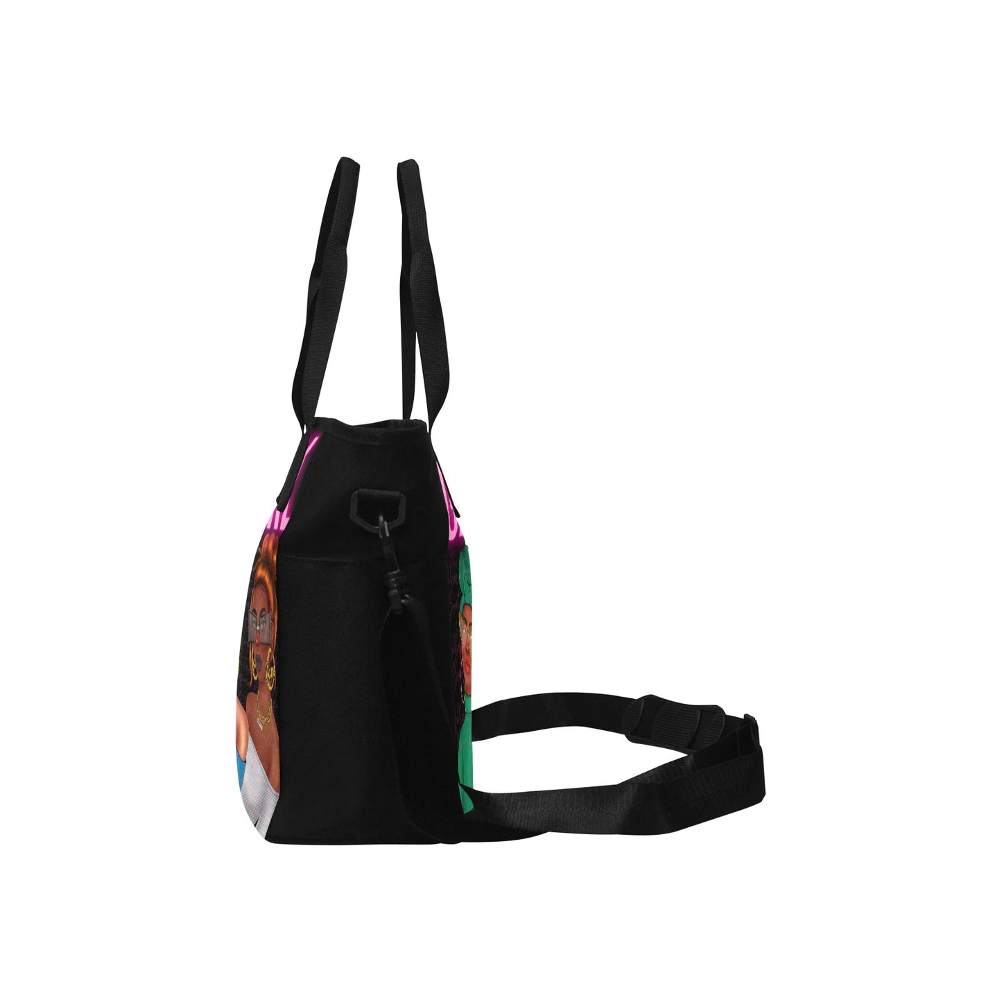 Glow Girl Tote Bag with Shoulder Strap